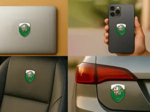 Alfa Romeo Logo Silicona Auto Universal Alta Calidad Profesional